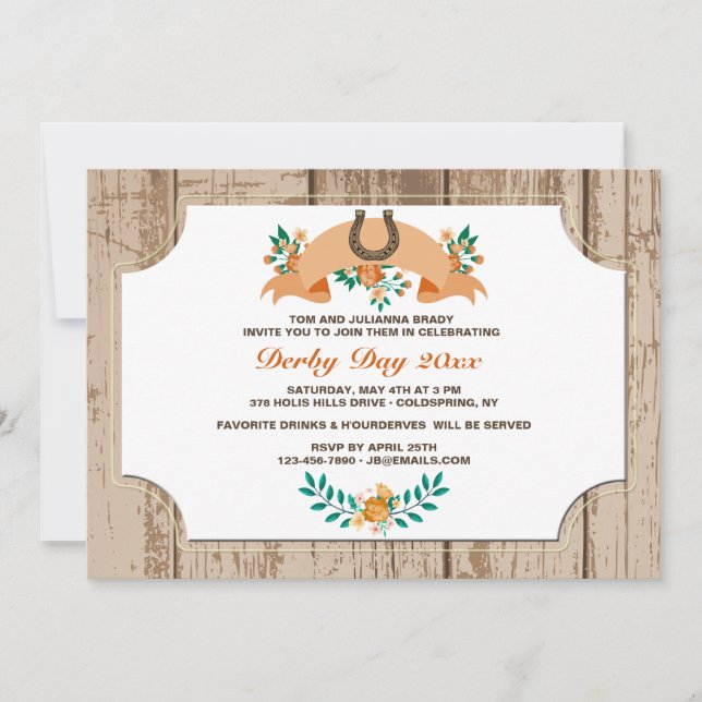 Inbjudan till hästskon och fotboll (Framsida)