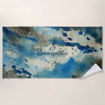 Inbjudan till havsbukens surfare Ocean Vågar Blue 