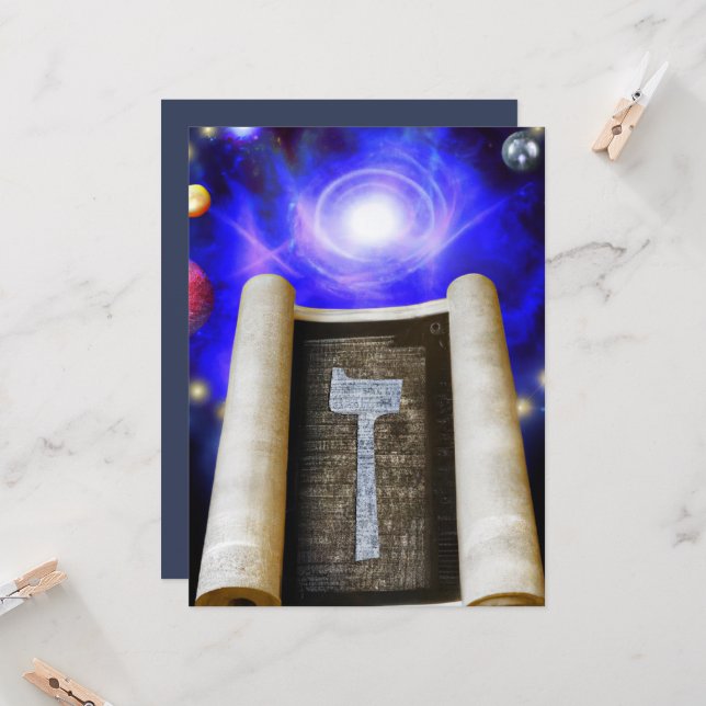 Inbjudan till hebreiska alfabet (Fram/Back In Situ)