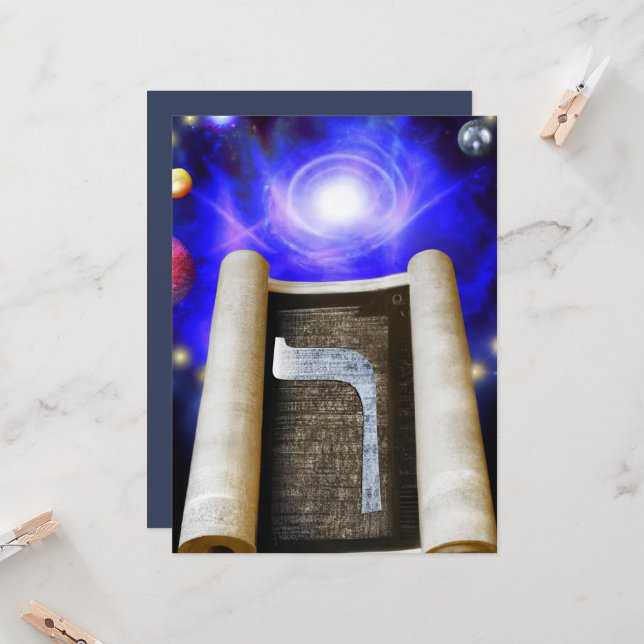 Inbjudan till hebreiska alfabet (Fram/Back In Situ)