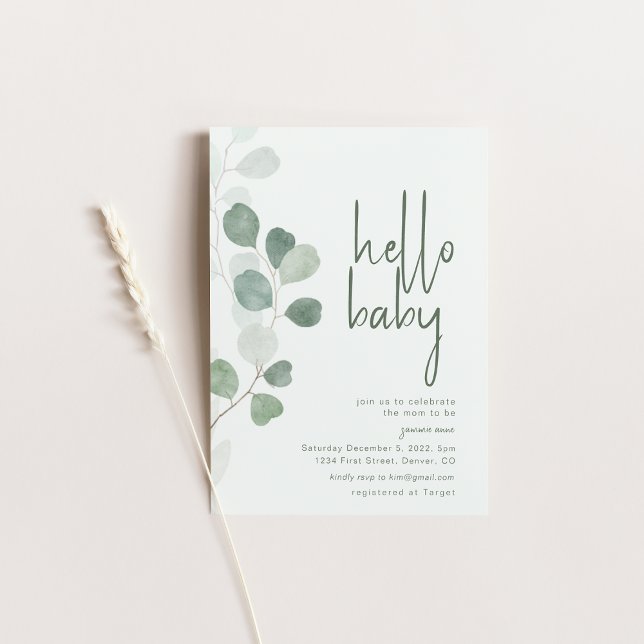 Inbjudan till hej Baby Baby Shower (Skapare uppladdad)