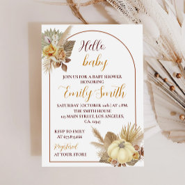 Inbjudan till hej Baby Pumpkin Baby Shower
