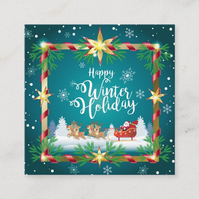 Inbjudan till Hej Winter! Jul- och nyår (Framsida)