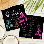 Inbjudan till Helg-Bachelorette Träd i Colorful Ha<br><div class="desc">Denna färgstarka Handflatan Träd Bachelorette Helg Inbjudan är perfektens inbjudan för era gäster! Ta med en färdväg helg till  för alla detaljer om händelsen som packades i helg firande.</div>