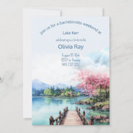 Inbjudan till helg från sjö Bachelorette och till 