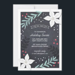 Inbjudan till Helgdag Botanicals part<br><div class="desc">En inbjudan till söt julfest med botaniska säsong i en modern färg-palett på en krita.</div>