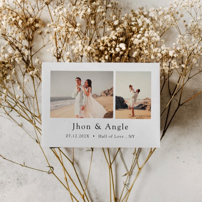 Inbjudan till Helgdag bröllop spara datum (Holiday wedding save the date invitations)