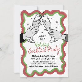 Inbjudan till helgdag Cocktail-part