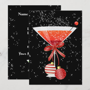 Inbjudan till helgdag Cocktail-part