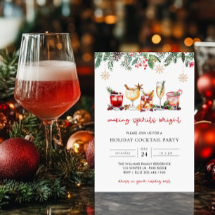 Inbjudan till helgdag Cocktail-part