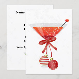 Inbjudan till helgdag Cocktail-part