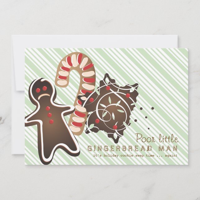 Inbjudan till Helgdag Cookie Exchange (Framsida)