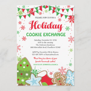 Inbjudan till Helgdag Cookie Exchange/Cookie Swap