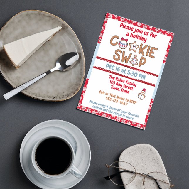 Inbjudan till Helgdag Cookie-växling (Skapare uppladdad)