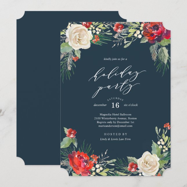 Inbjudan till helgdag Garden Julfest (Fram/baksida)