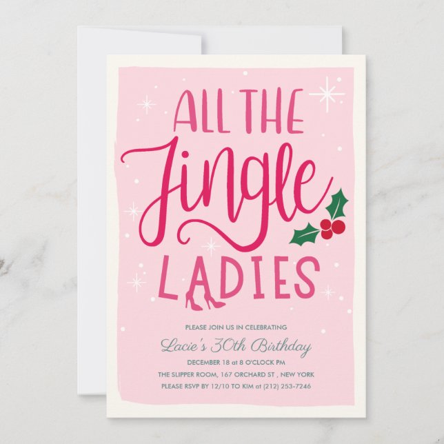 Inbjudan till Helgdag i dam kväll (Framsida)