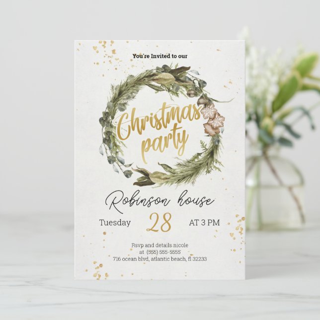 Inbjudan till Helgdag Julgran Wandefrand Party (Stående Fram)