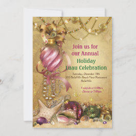 Inbjudan till helgdag Luau Beach-partiet