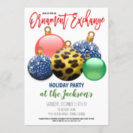 Inbjudan till Helgdag Ornament Exchange Party