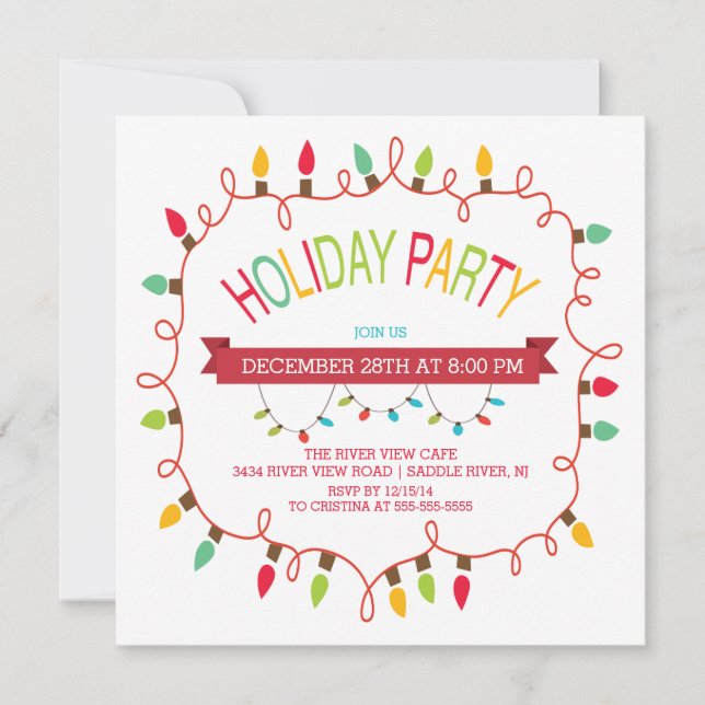 Inbjudan till Helgdag på Ljus - Merry & Bright jul (Framsida)