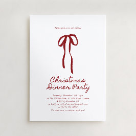 Inbjudan till Helgdag Red Big Bow Dinner