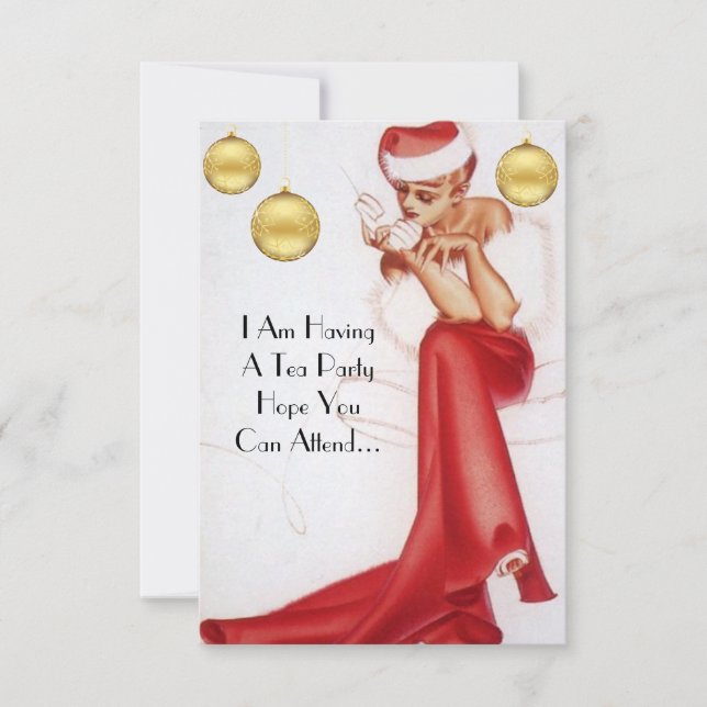 Inbjudan till Helgdag Tea Party-grupp (Framsida)