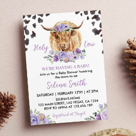 Inbjudan till heliga Cow Baby Shower