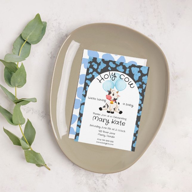 Inbjudan till heliga Cow Baby Shower (Skapare uppladdad)