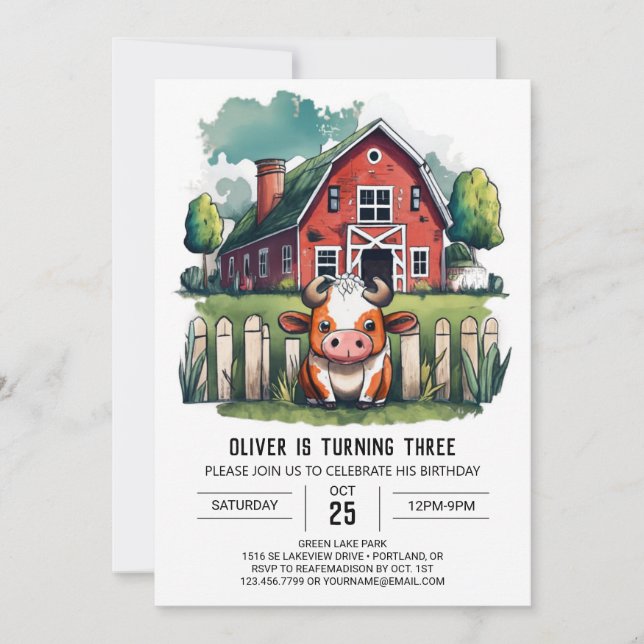 Inbjudan till heligans födelsedagsdag (Framsida)