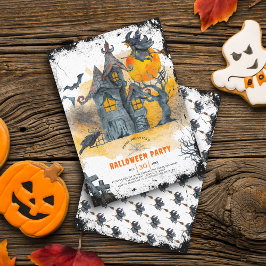 Inbjudan till hemmet Halloween fest