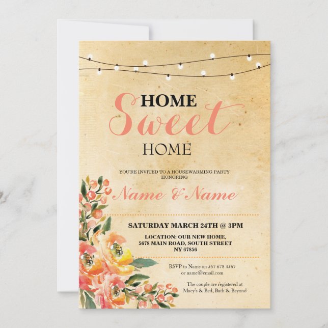 Inbjudan till hemsötning i hemmet Inbjudan (Framsida)