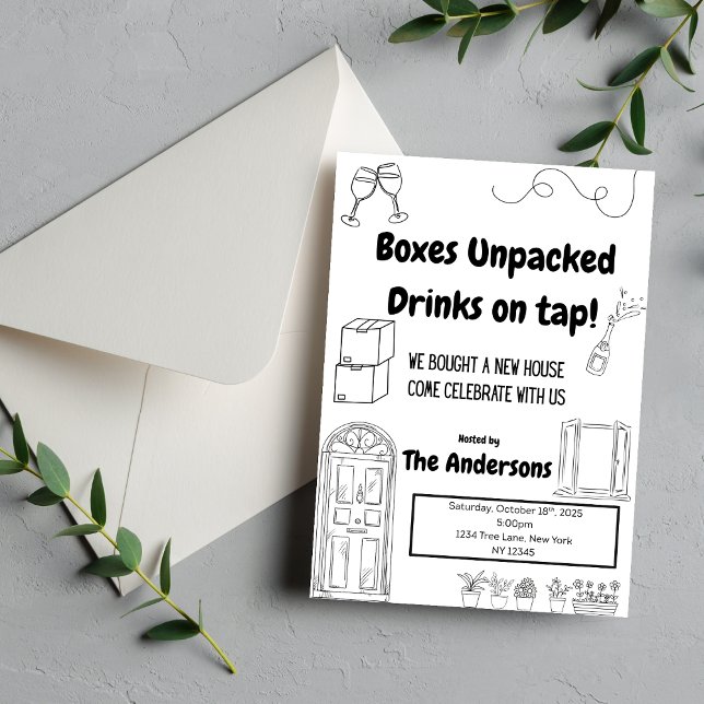 Inbjudan till hemuppvärmning Cute och Funny (Skapare uppladdad)