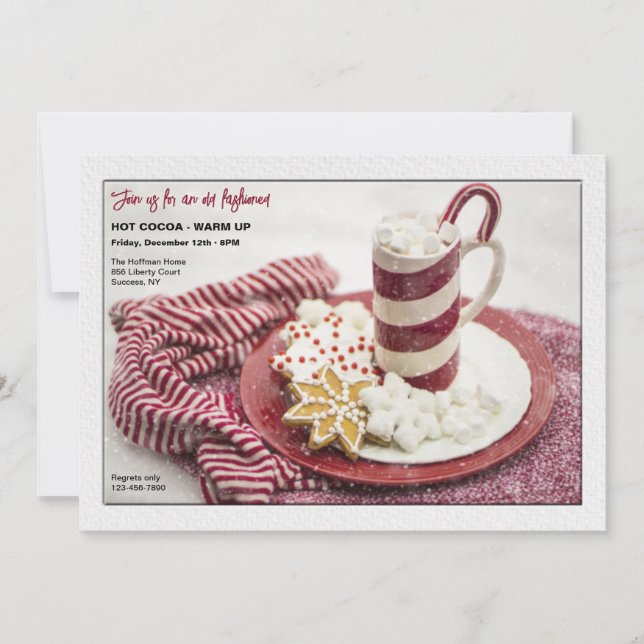 Inbjudan till hett Cocoa Warmup (Framsida)