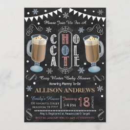 Inbjudan till hetten Chocolate Baby Shower