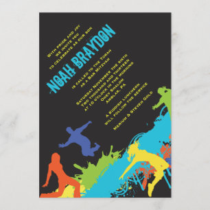Inbjudan till hip hop DANCE Fladdermus Pub Mitzvah