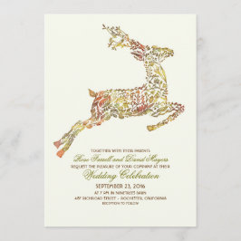 Inbjudan till Hjort Fall Woodland Wedding