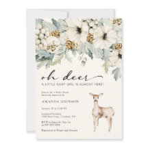 Inbjudan till Hjort Flicka Shower