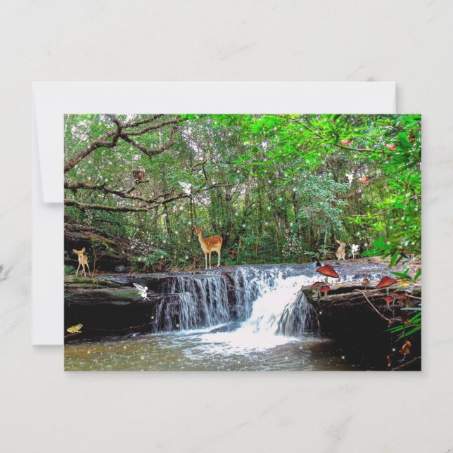 Inbjudan till Hjort Frog Uggla Älvors (Framsida)