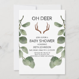 Inbjudan till hjort Lumberjack Baby Shower
