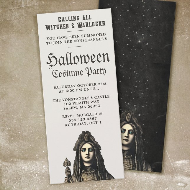 Inbjudan till högpristagare Witch Halloween fest (Skapare uppladdad)