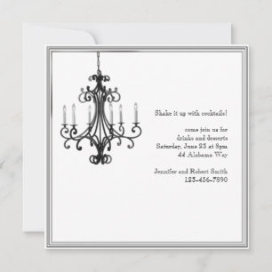 Inbjudan till Hollywood Glamor Chandelier Party