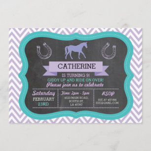Inbjudan till Horse Riding Party Inbjudan Pony Inb