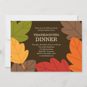 Inbjudan till Höst löv-Thanksgiving-middag