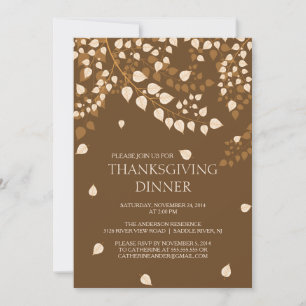 Inbjudan till Höst löv Thanksgiving Midfest