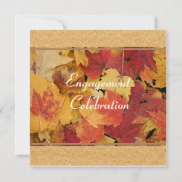 Inbjudan till hösten Förlovning Firande