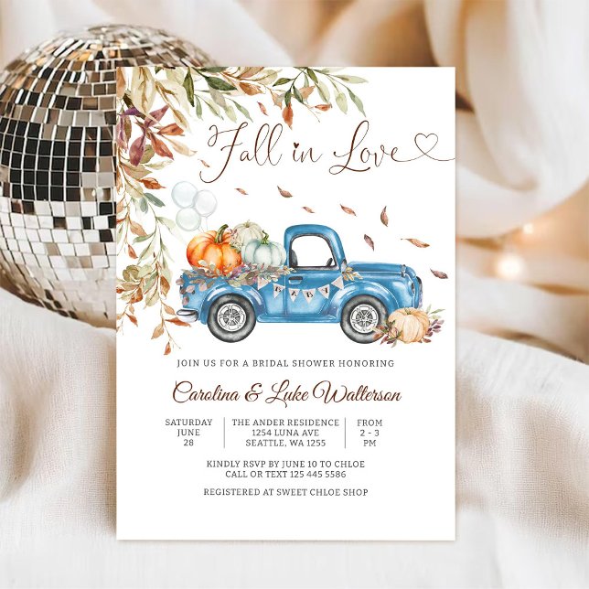 Inbjudan till höstens bröllopsfest för bruden (Skapare uppladdad)