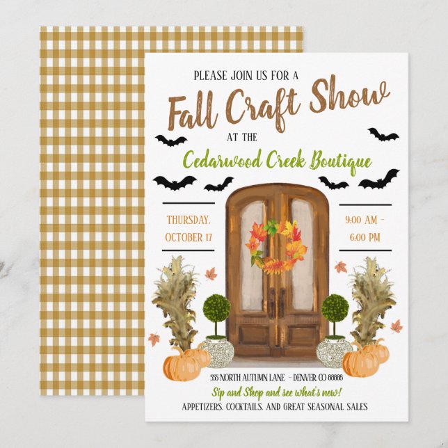 Inbjudan till höstens öppen hus (Fram/baksida)