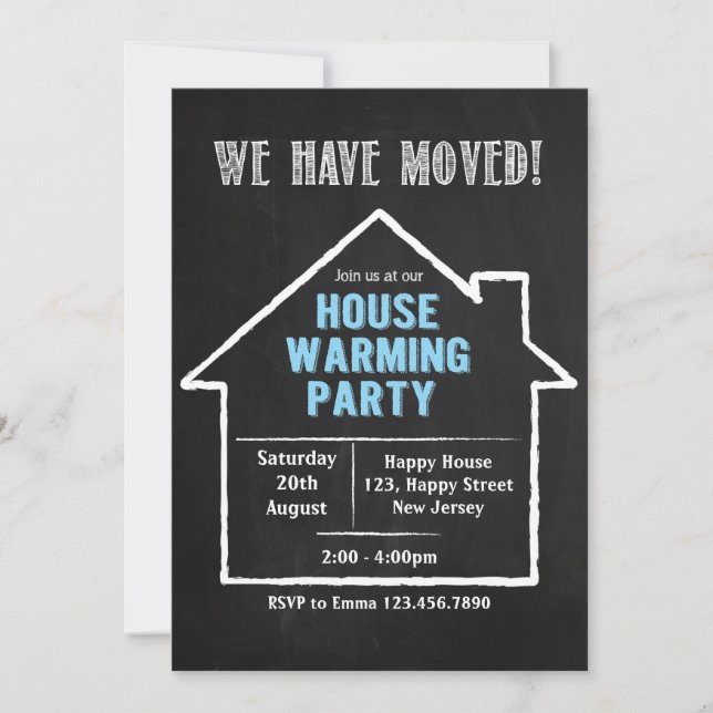 Inbjudan till House Warming Party (Framsida)