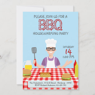 Inbjudan till Houseuppvärmning BBQ-partiet