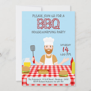 Inbjudan till Houseuppvärmning BBQ-partiet